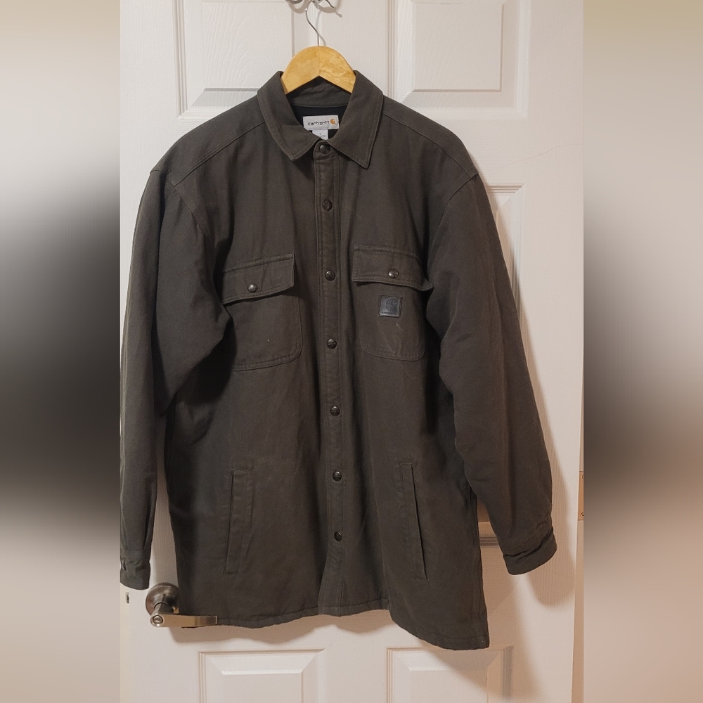 Carhartt Men's Brown Rugged Canvas Jacket